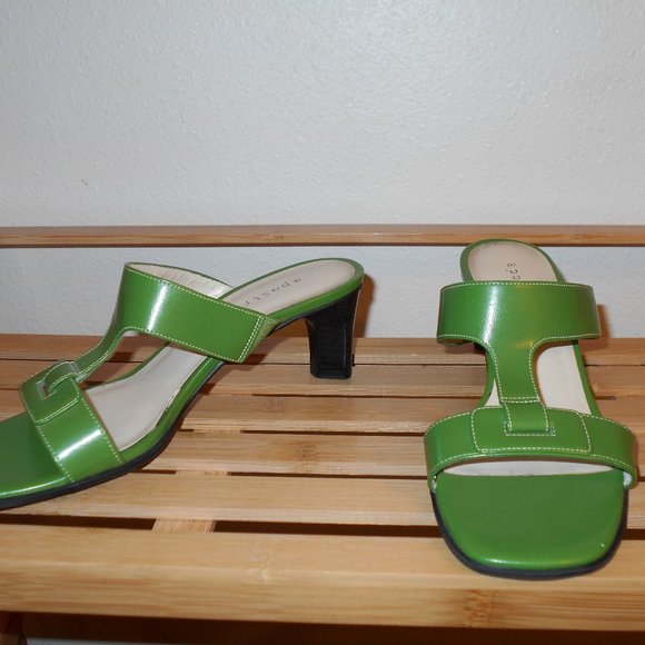 Green Sandals Apostrophe Annick  6M - Picture 1 of 16